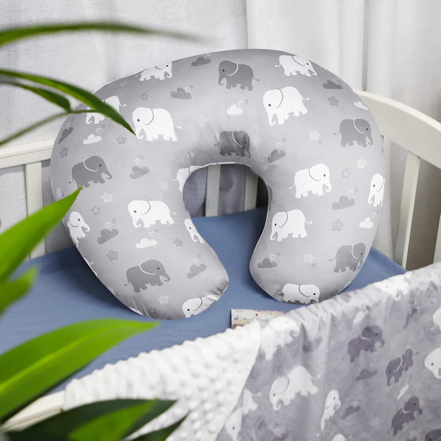 Funda de Almohada de Lactancia TANOFAR Elefante Suave y Transpirable