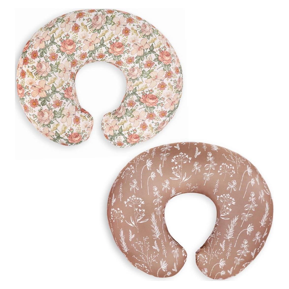 Funda de Almohada de Lactancia Little Jump Floral Vintage - 2 Pzas