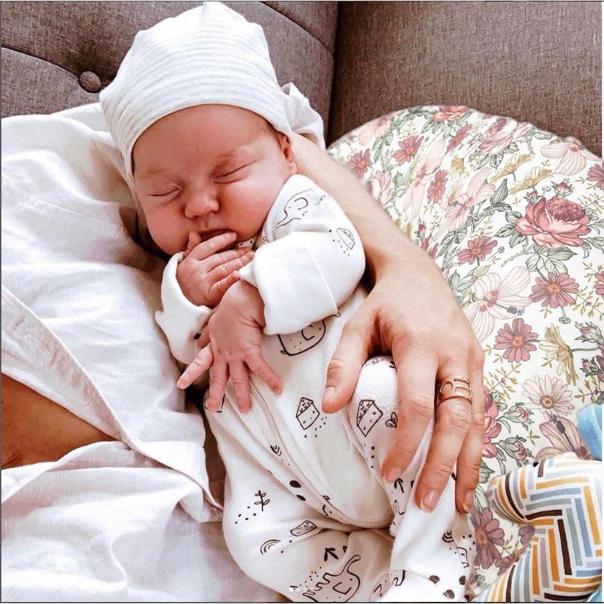 Funda de Almohada de Lactancia Little Jump Floral Vintage - 2 Pzas