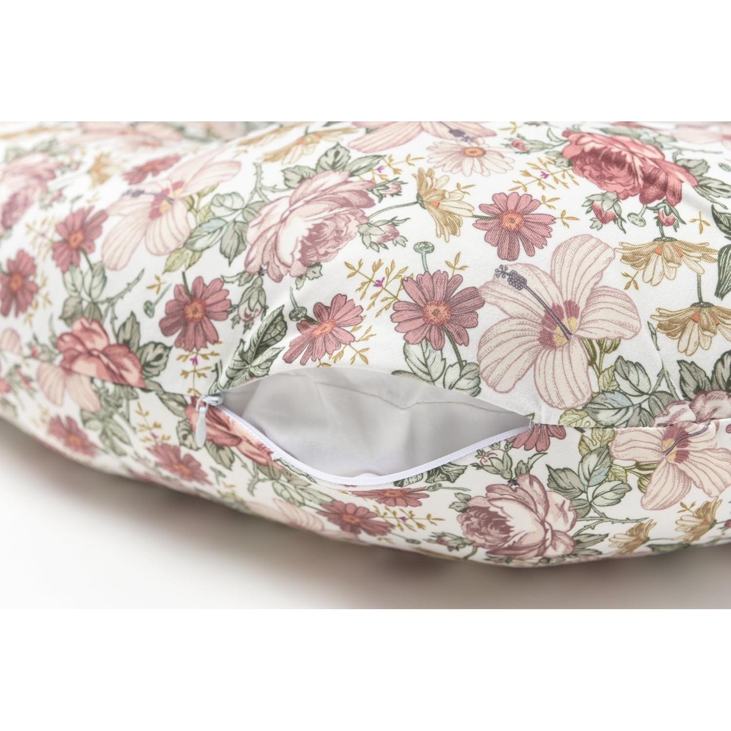Funda de Almohada de Lactancia Little Jump Floral Vintage - 2 Pzas