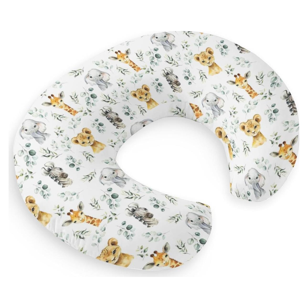 Funda de Almohada de Lactancia HawSkgFub Safari Animales
