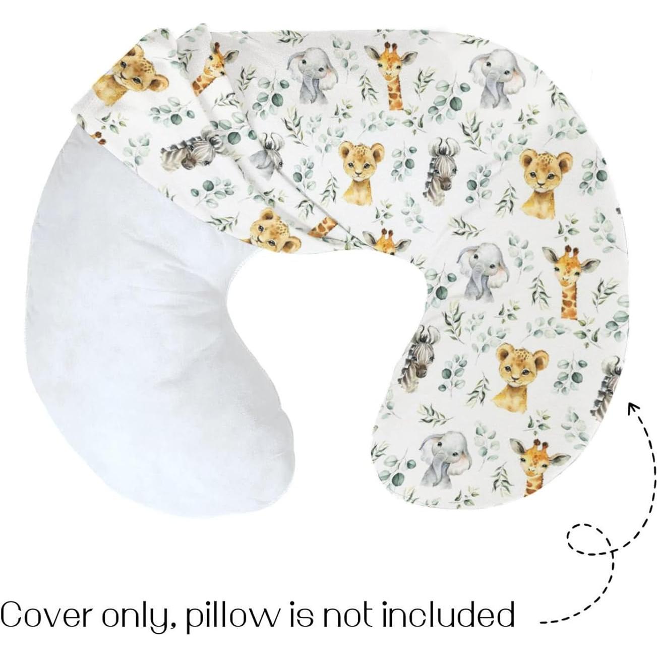 Funda de Almohada de Lactancia HawSkgFub Safari Animales