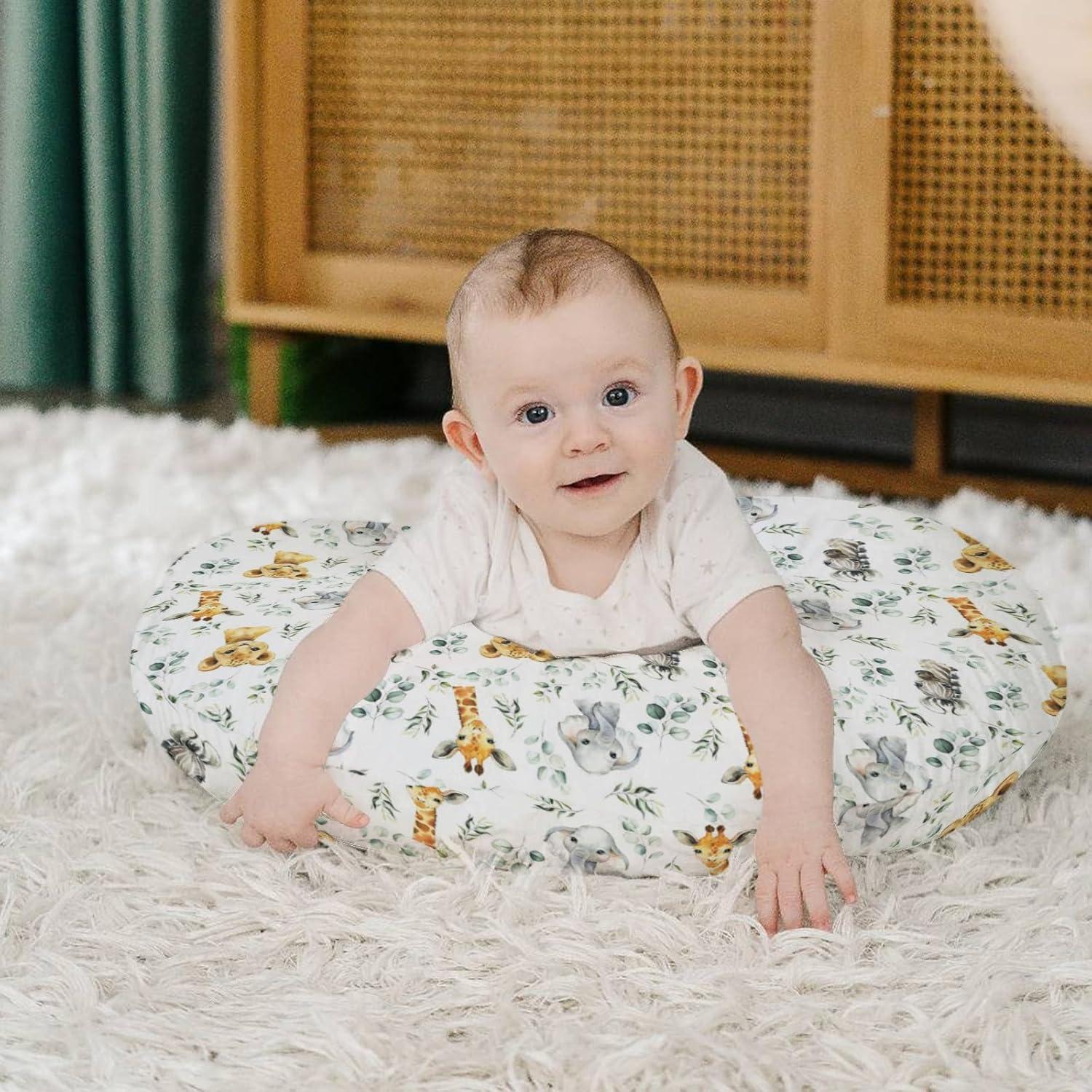 Funda de Almohada de Lactancia HawSkgFub Safari Animales