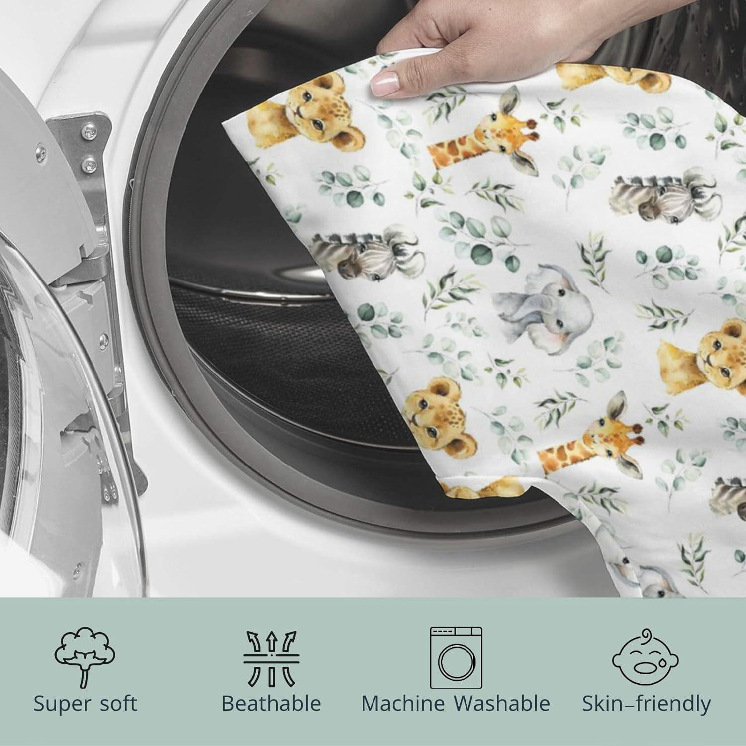 Funda de Almohada de Lactancia HawSkgFub Safari Animales