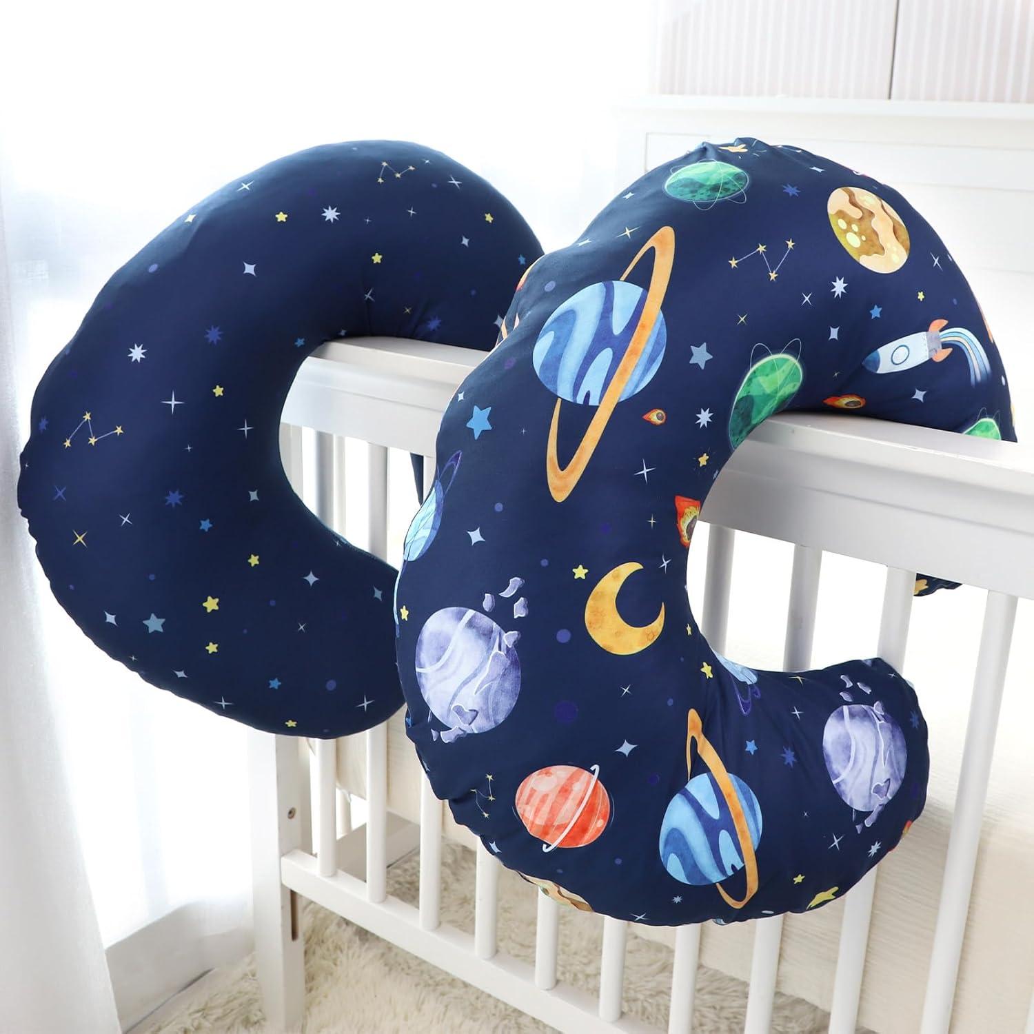Funda de Almohada de Lactancia Pea Pod 2 Piezas Azul Espacio