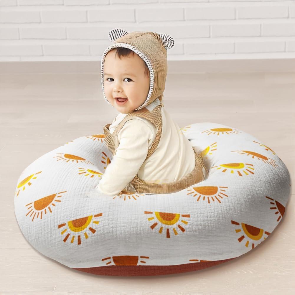 Funda de Almohada de Lactancia Muselina 100% Algodón Boho - 2 Piezas