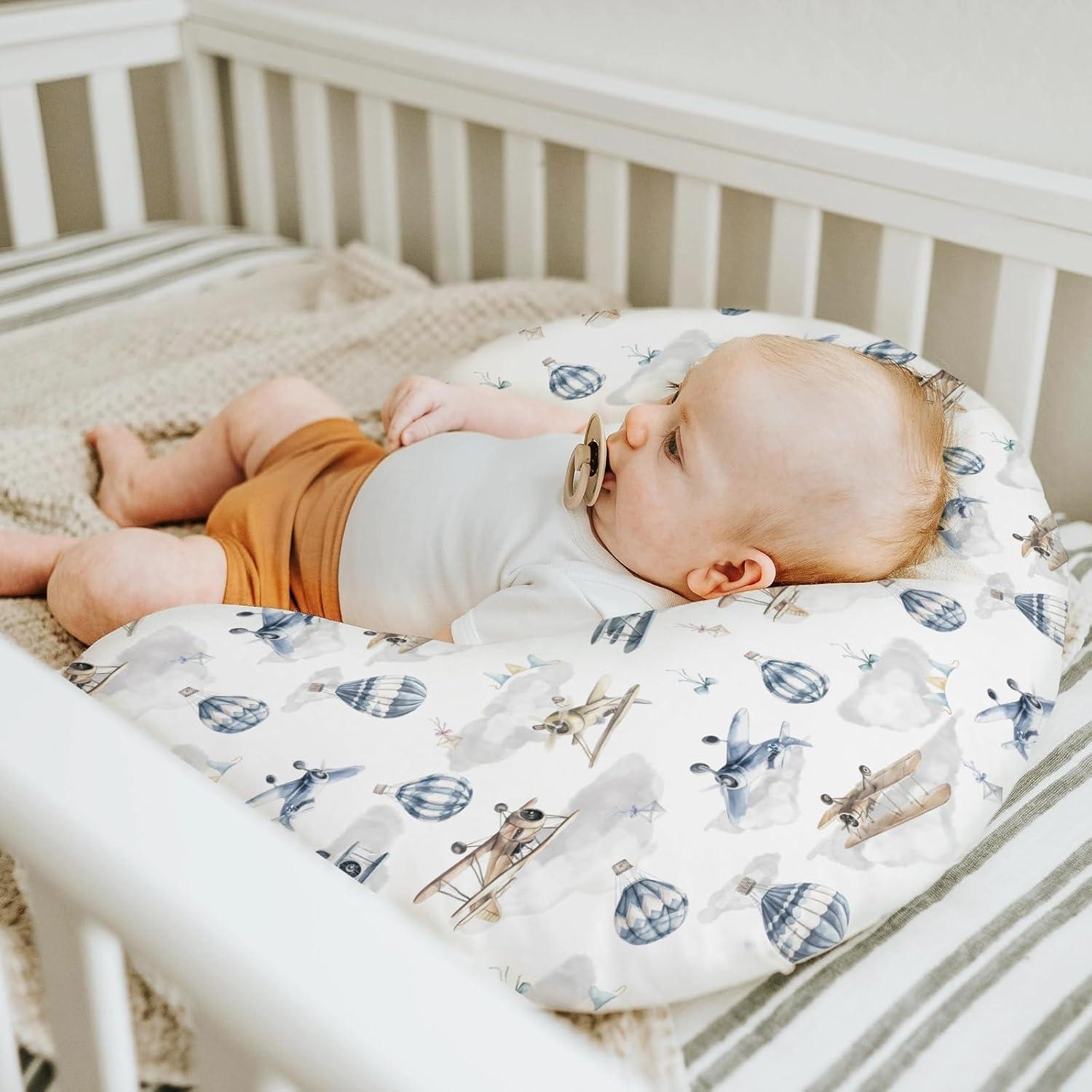 Funda de Almohada de Lactancia Aviones Vintage 55.88x45.72 cm