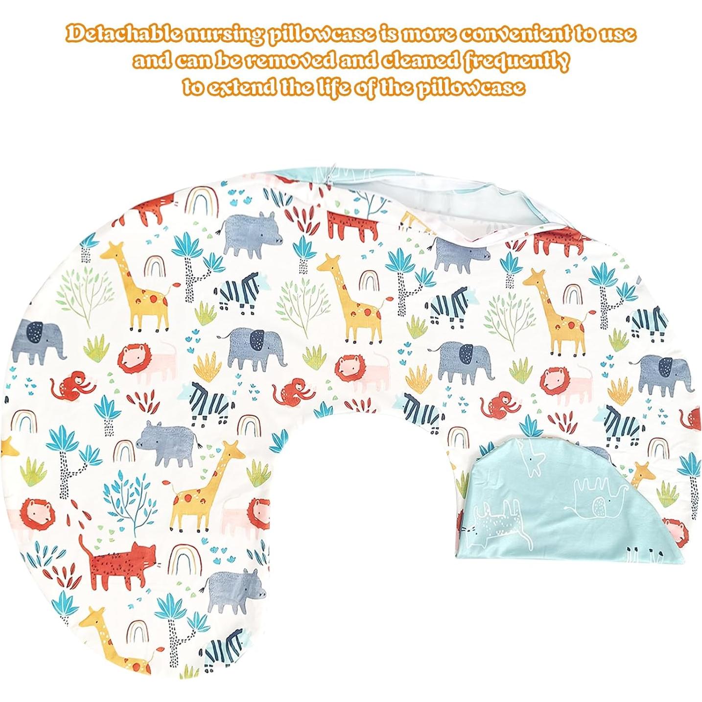 Funda de Almohada de Lactancia Winmany 57x45.5cm Animales Bonitos