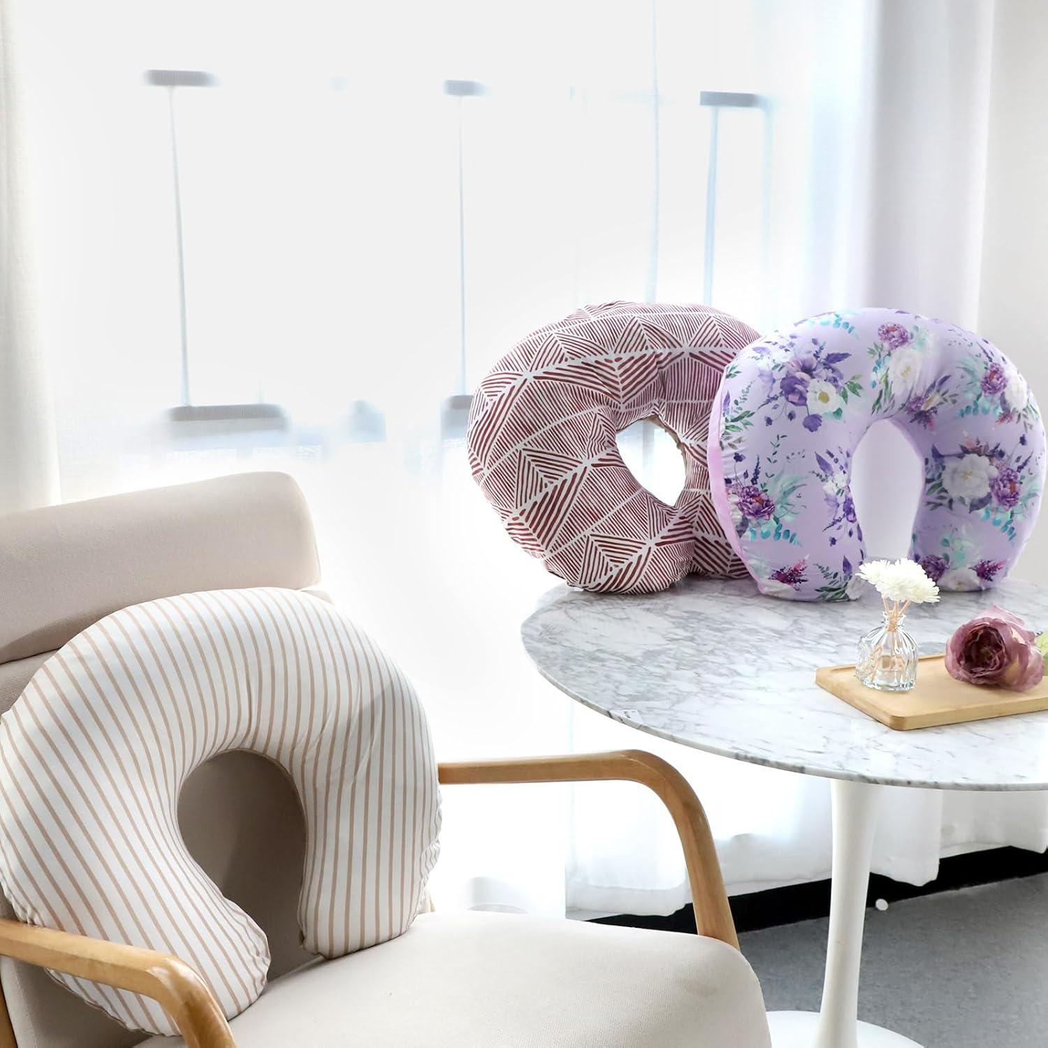 Funda de Almohada de Lactancia CARUILI Floral Púrpura 68x48 cm