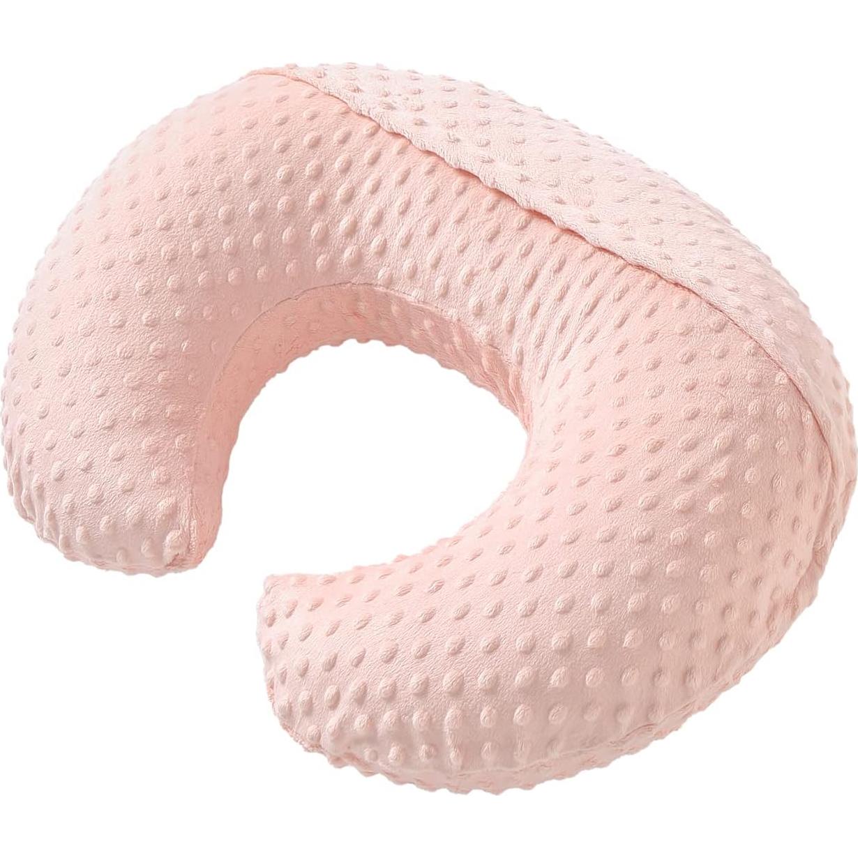 Funda de Almohada de Lactancia Aullar Rosa Claro 100% Poliester