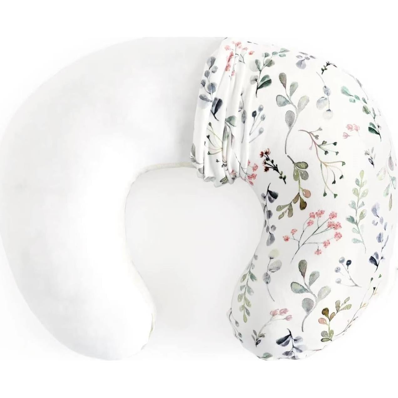 Almohada de Lactancia KLWJFK Floral con Funda Desmontable