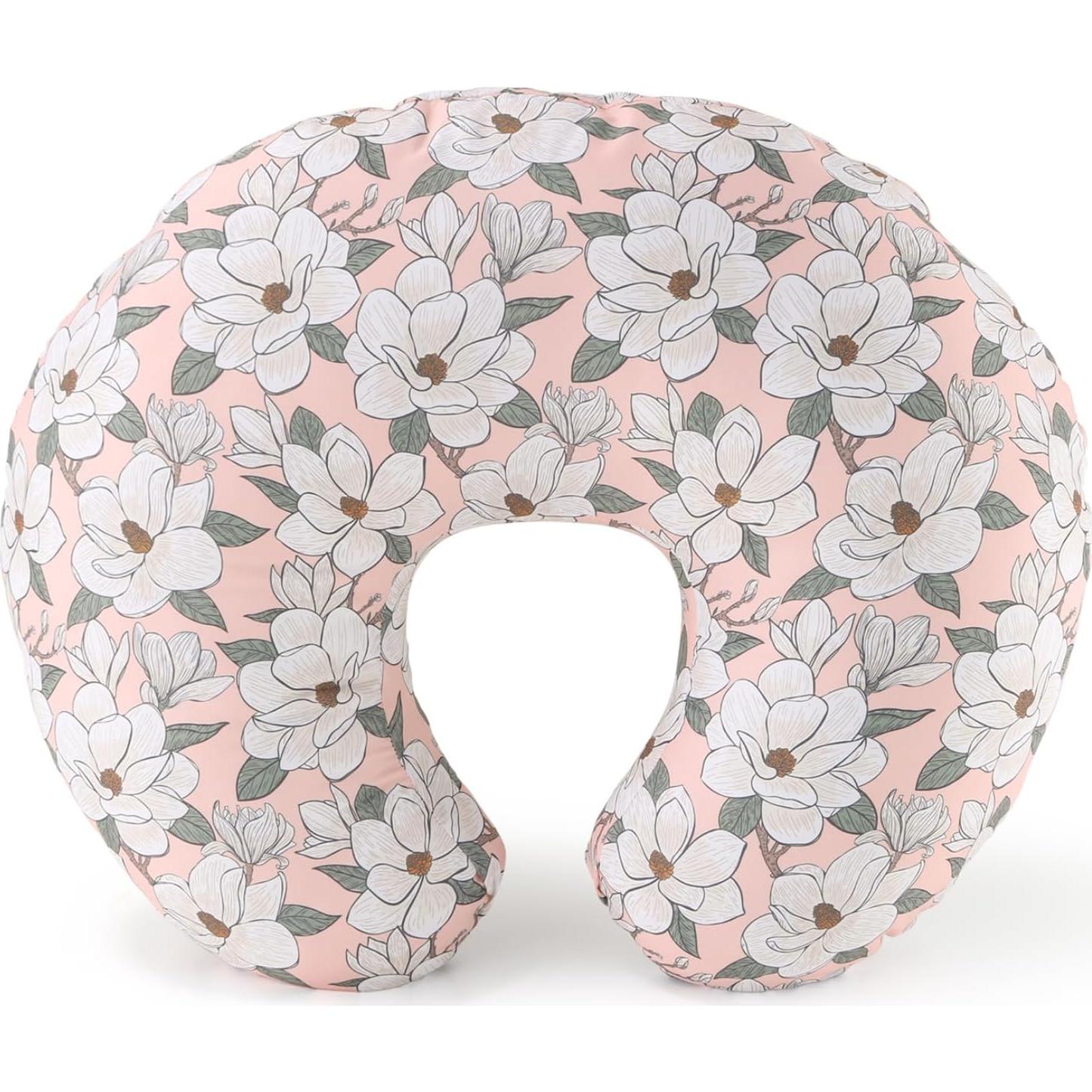 Cojín de Lactancia The Peanutshell Magnolia - Floral, Suave y Lavable