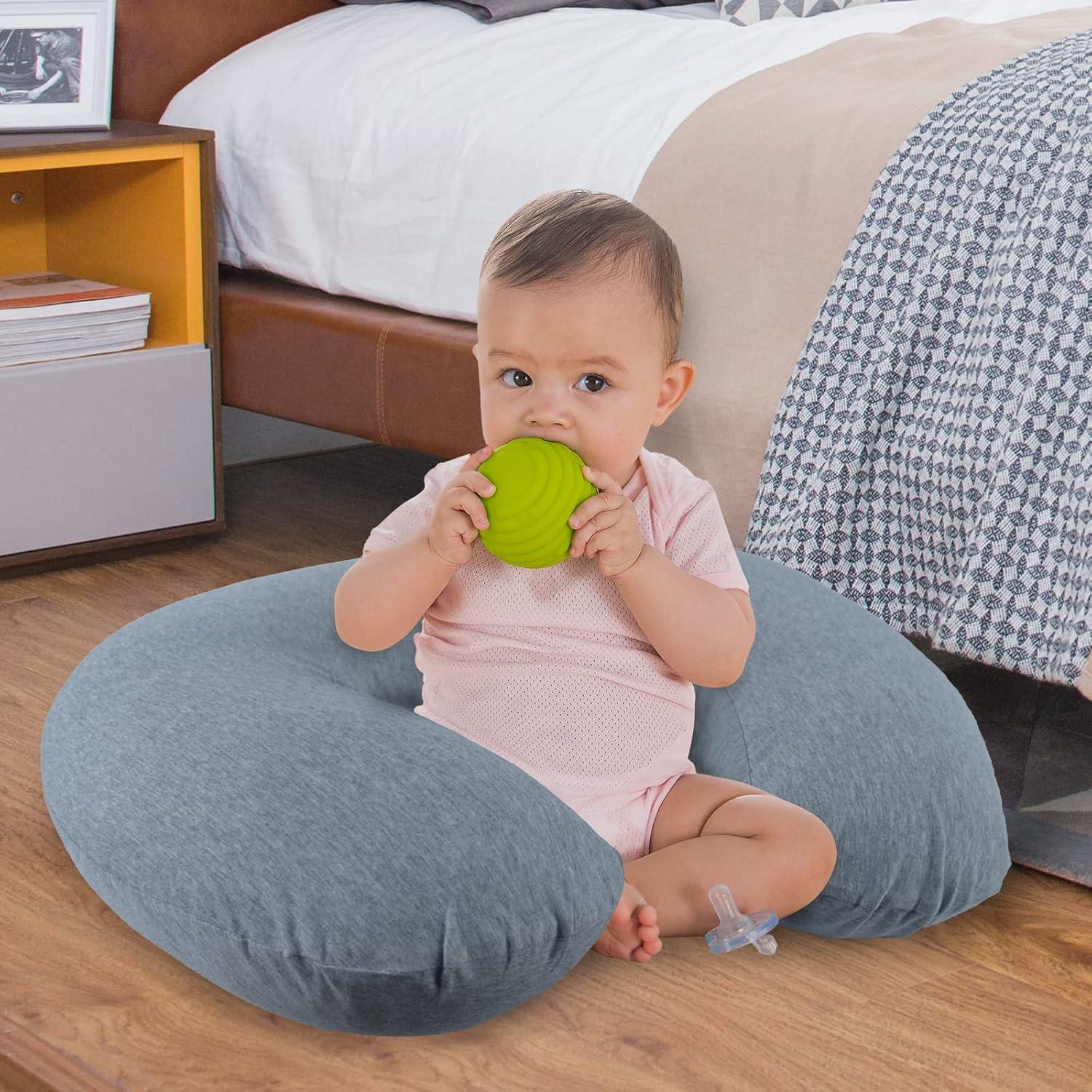 Almohada de Lactancia NiSleep Verde Claro Ajustable 55.9x45 cm