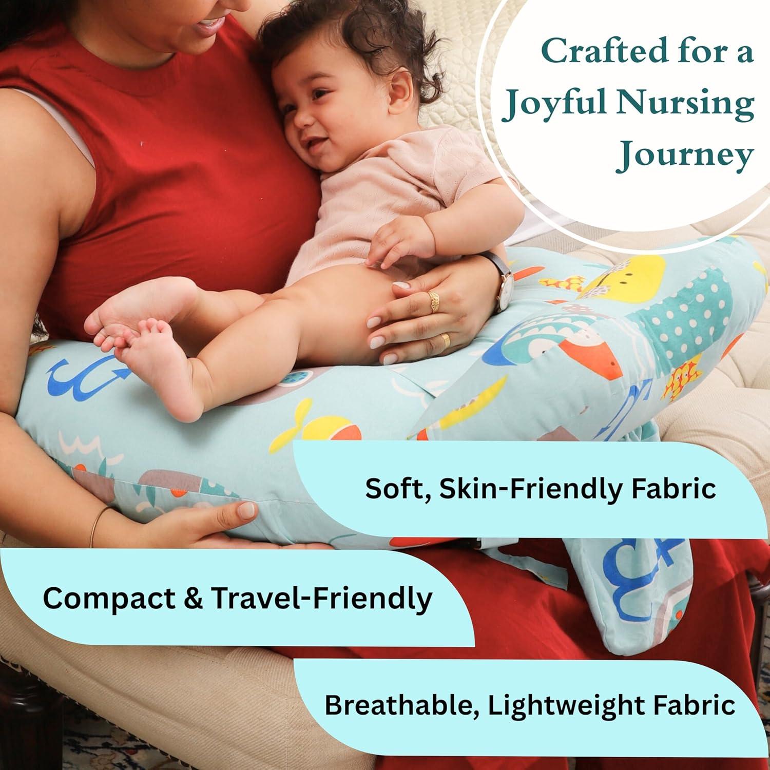 Almohada de Lactancia RELY+ Semicircular 100% Algodón Multicolor