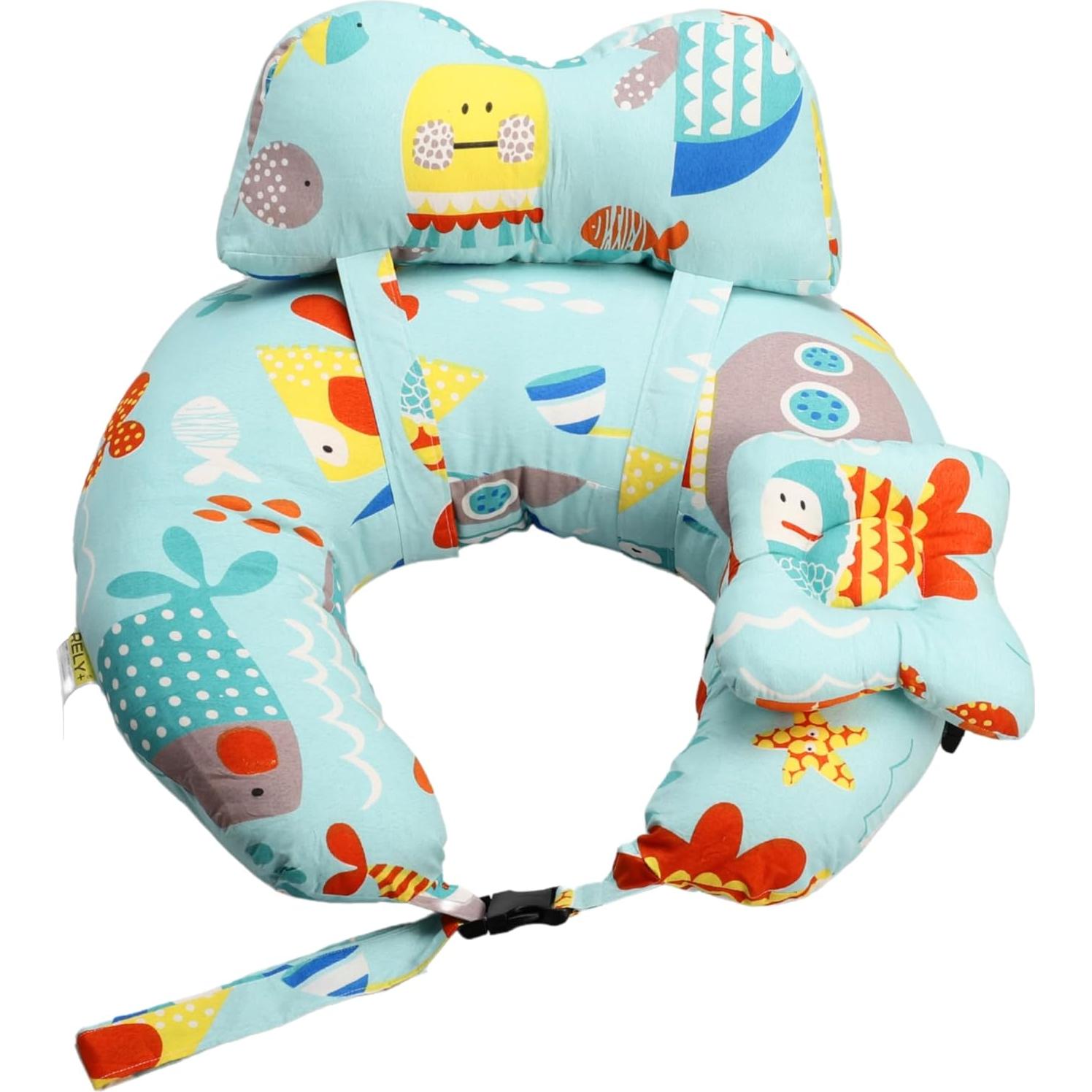 Almohada de Lactancia RELY+ Semicircular 100% Algodón Multicolor