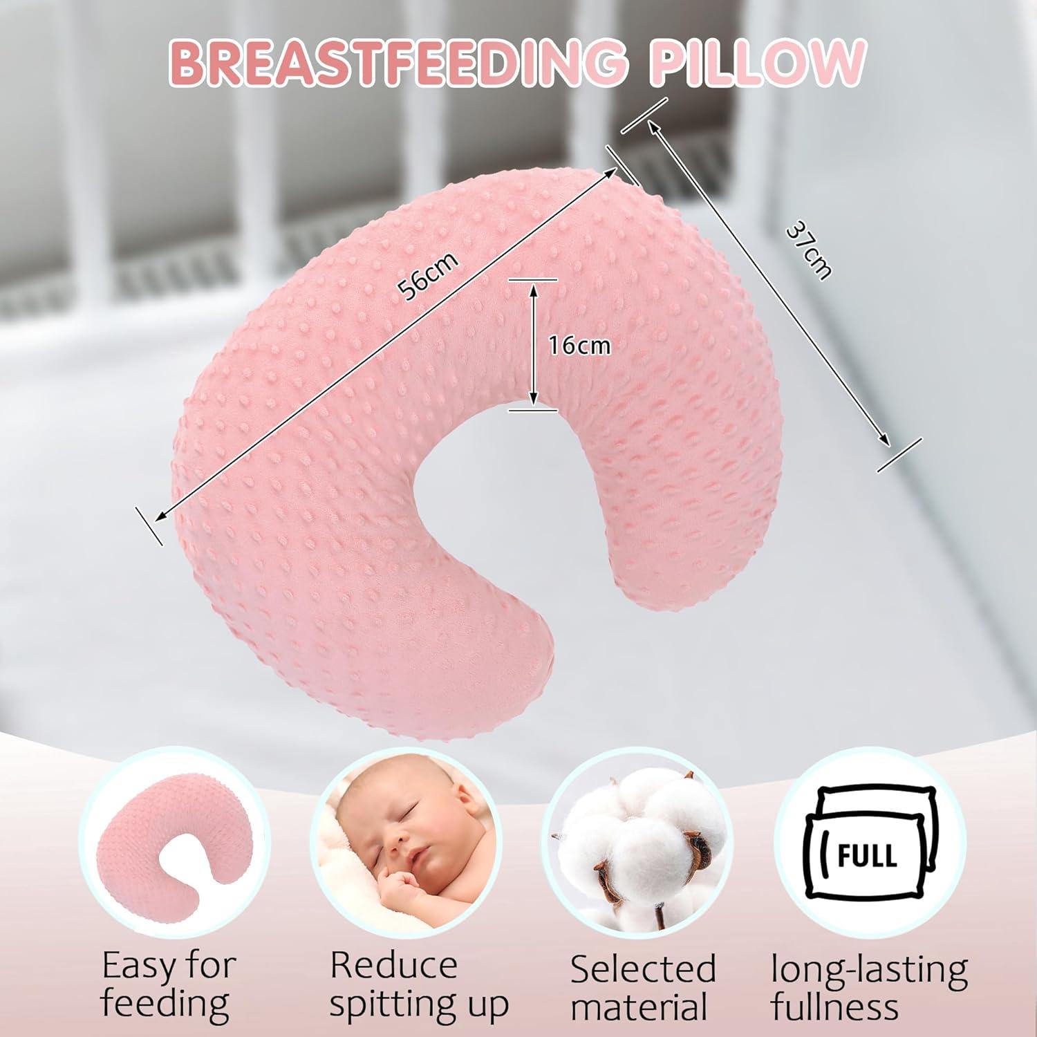 Cómoda de Lactancia LAT Rosa Ergonomica y Lavable a Máquina