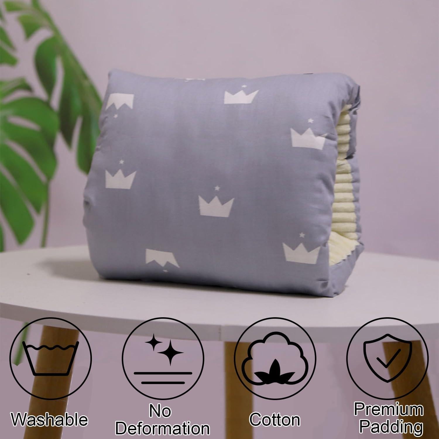 Cojín de Lactancia Ajustable POVENK Gris para Bebé