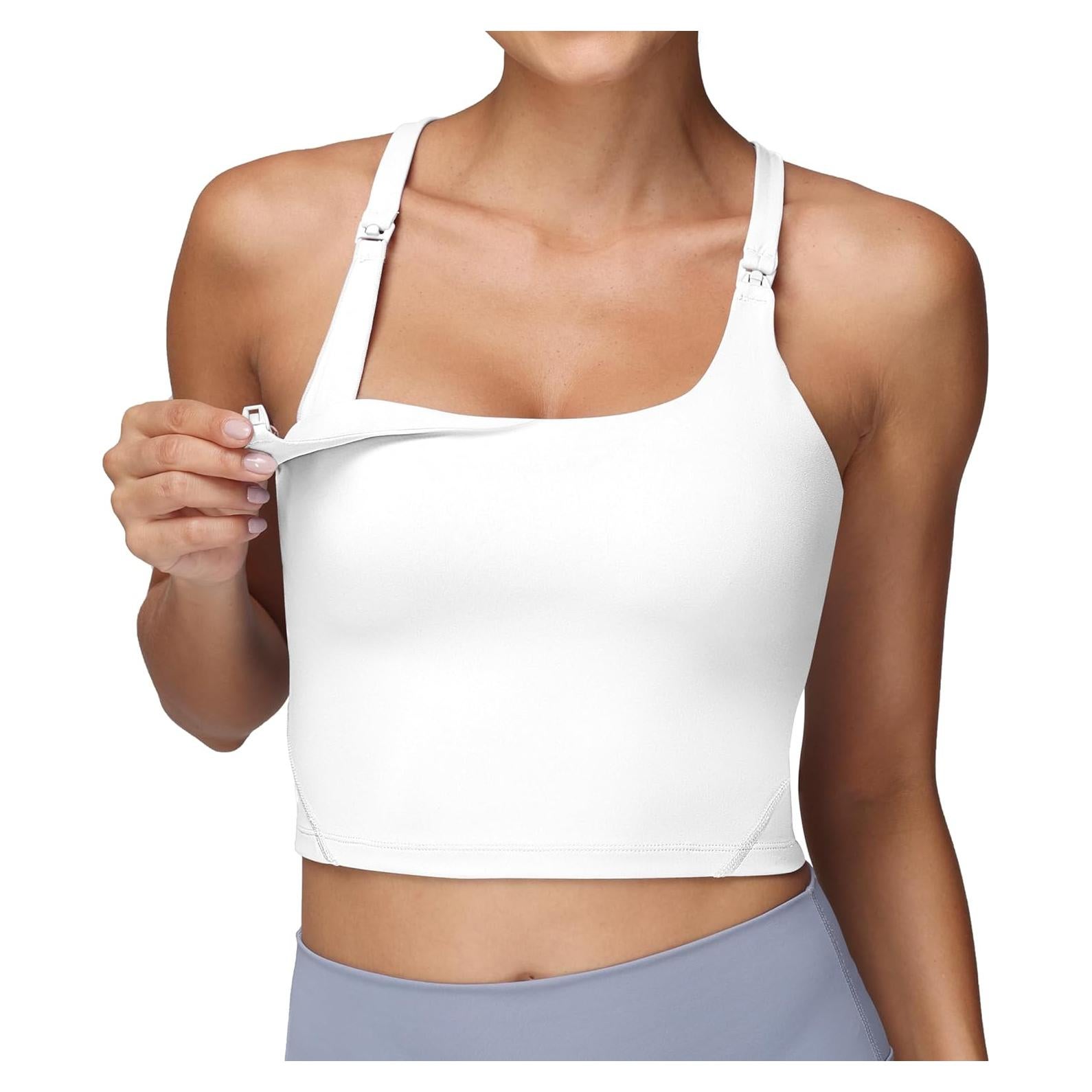 Top de Lactancia Foucome Mujer Mediano Blanco Deportivo
