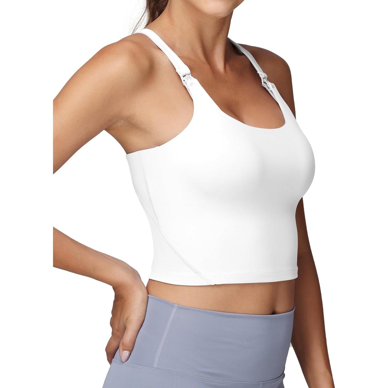 Top de Lactancia Foucome Mujer Mediano Blanco Deportivo