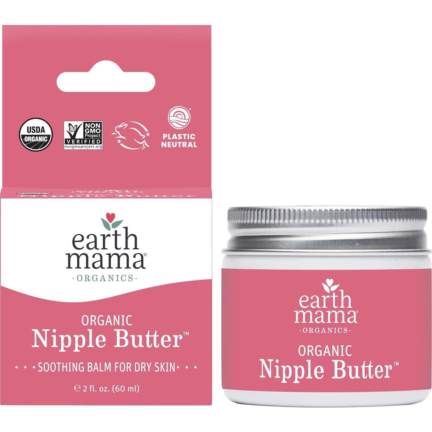 Kit de Lactancia Earth Mama | Mantequilla de Pezón Orgánica y Tubos