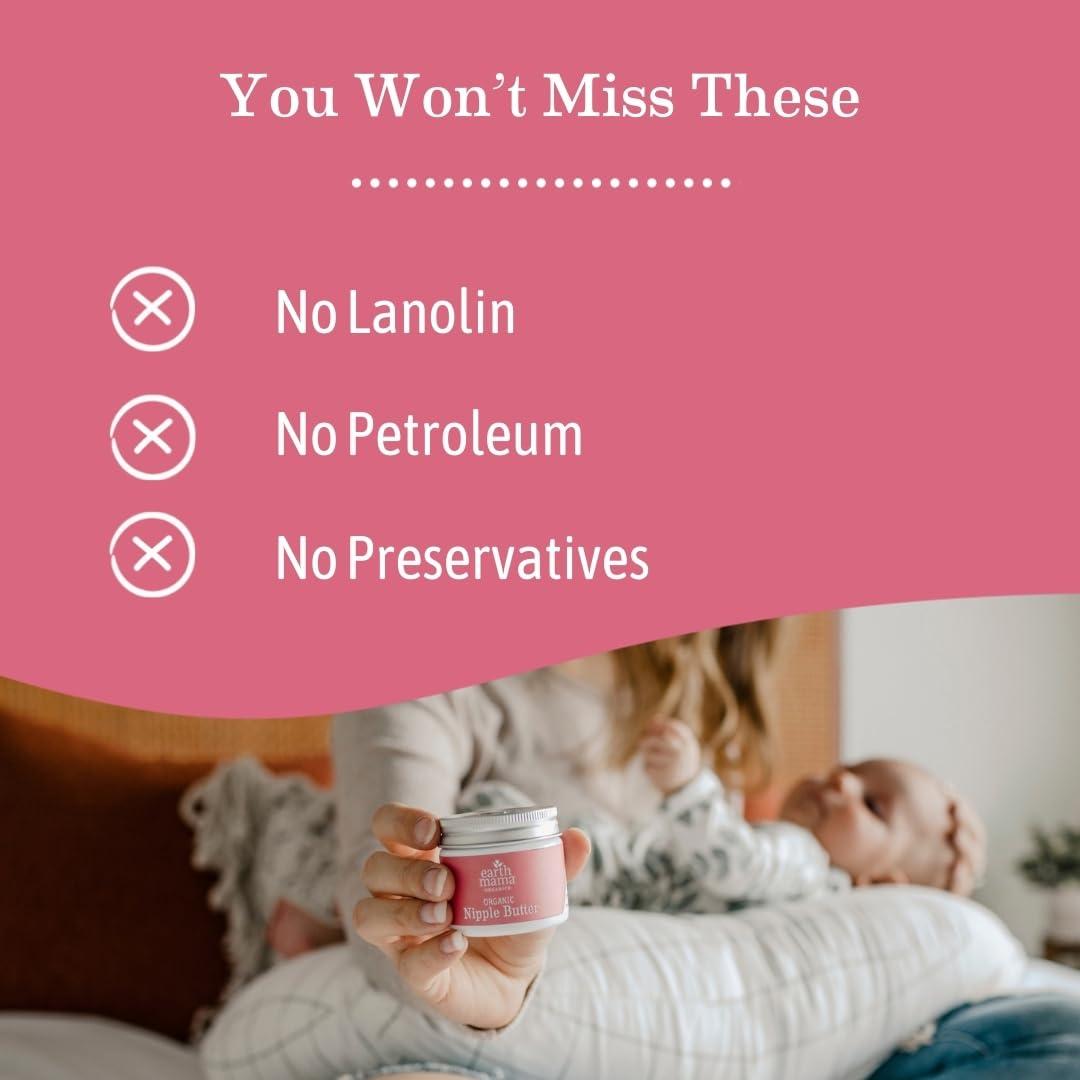 Kit de Lactancia Earth Mama | Mantequilla de Pezón Orgánica y Tubos