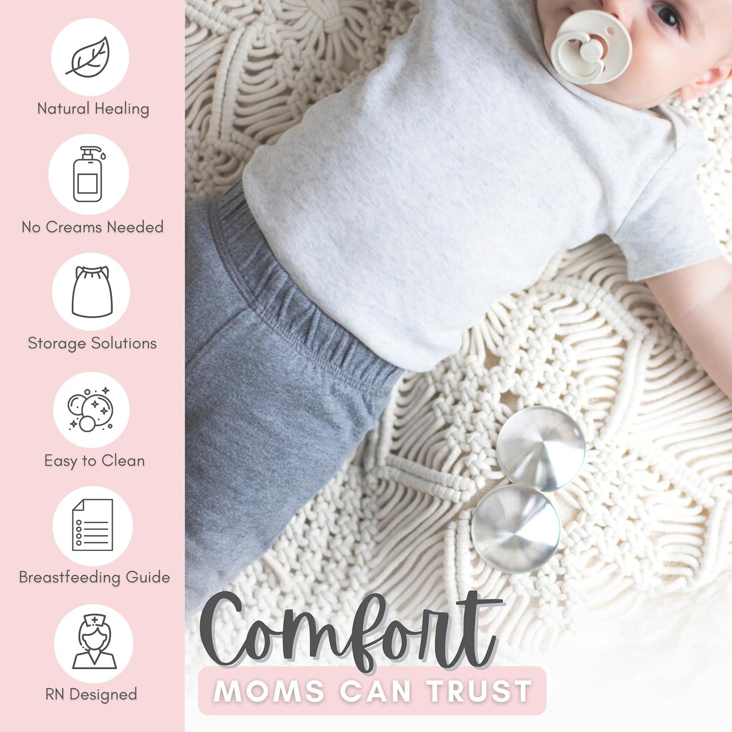 Copas de Lactancia de Plata Pura 999 Cradle & Grace - Tamaño Regular