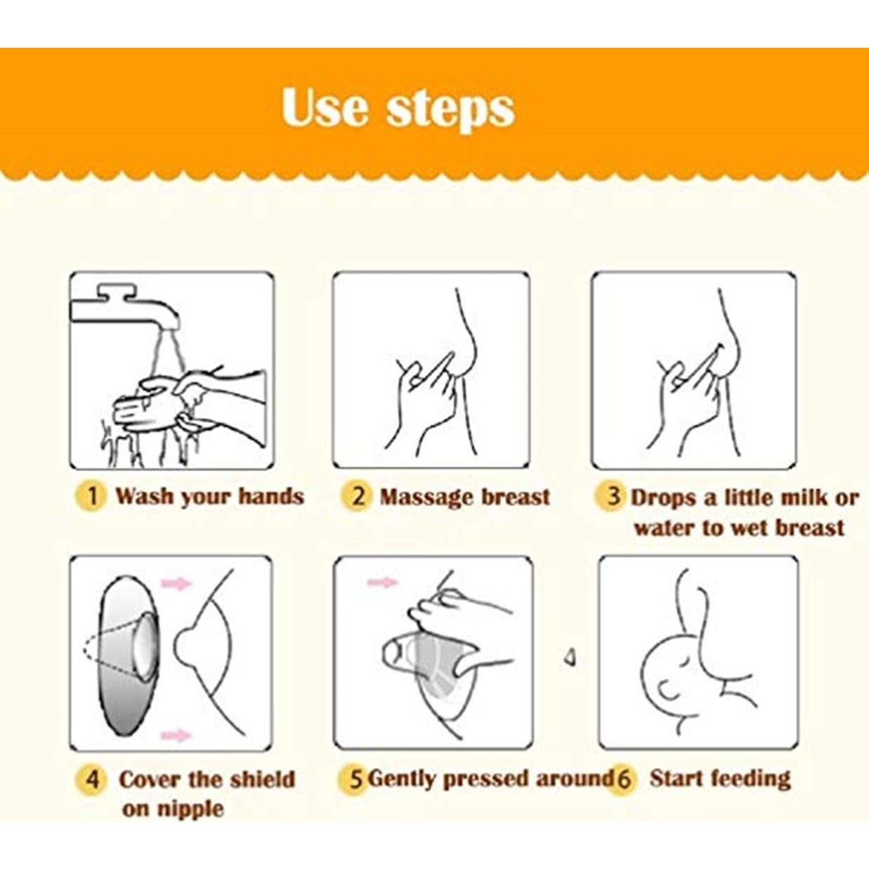 Escudo de Pezón Silicona Suave para Lactancia - 1 Paquete