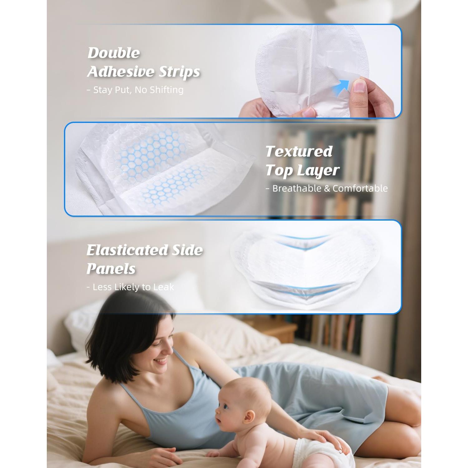 Almohadillas Desechables para Lactancia 40 Unidades Ultra-Finas