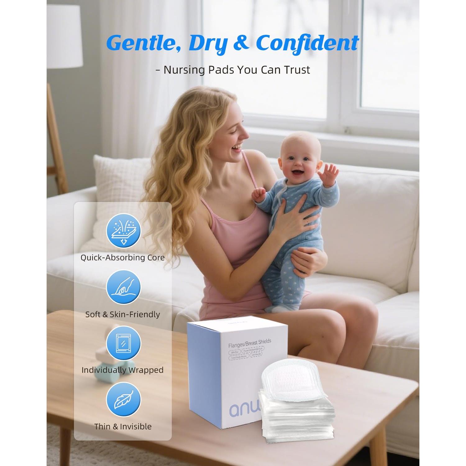 Almohadillas Desechables para Lactancia 40 Unidades Ultra-Finas