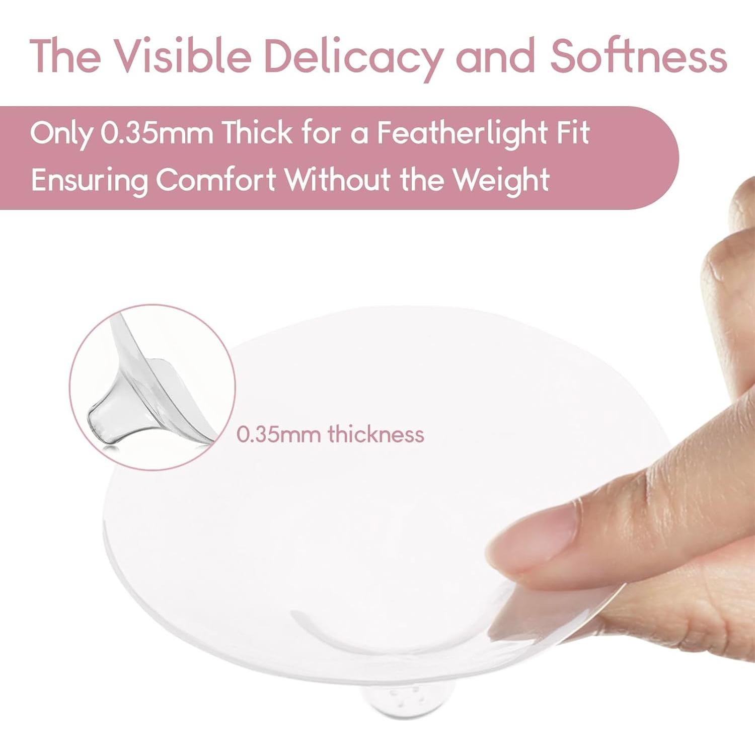 Protectores de Pezones LUXEMUM 20mm Silicona BPA Libre 2 Unidades