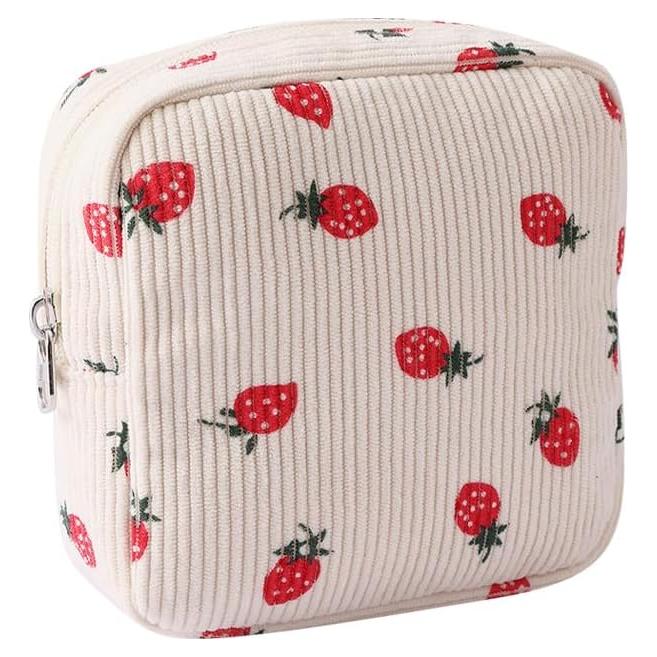 Bolsa de Almacenamiento Compacta ccHuDE con Estampado de Fresas