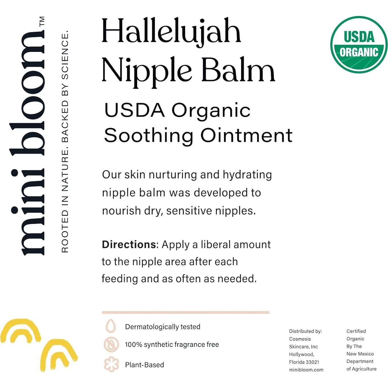Bálsamo para Pezones Mini Bloom 56.7 g | Orgánico y Calmante