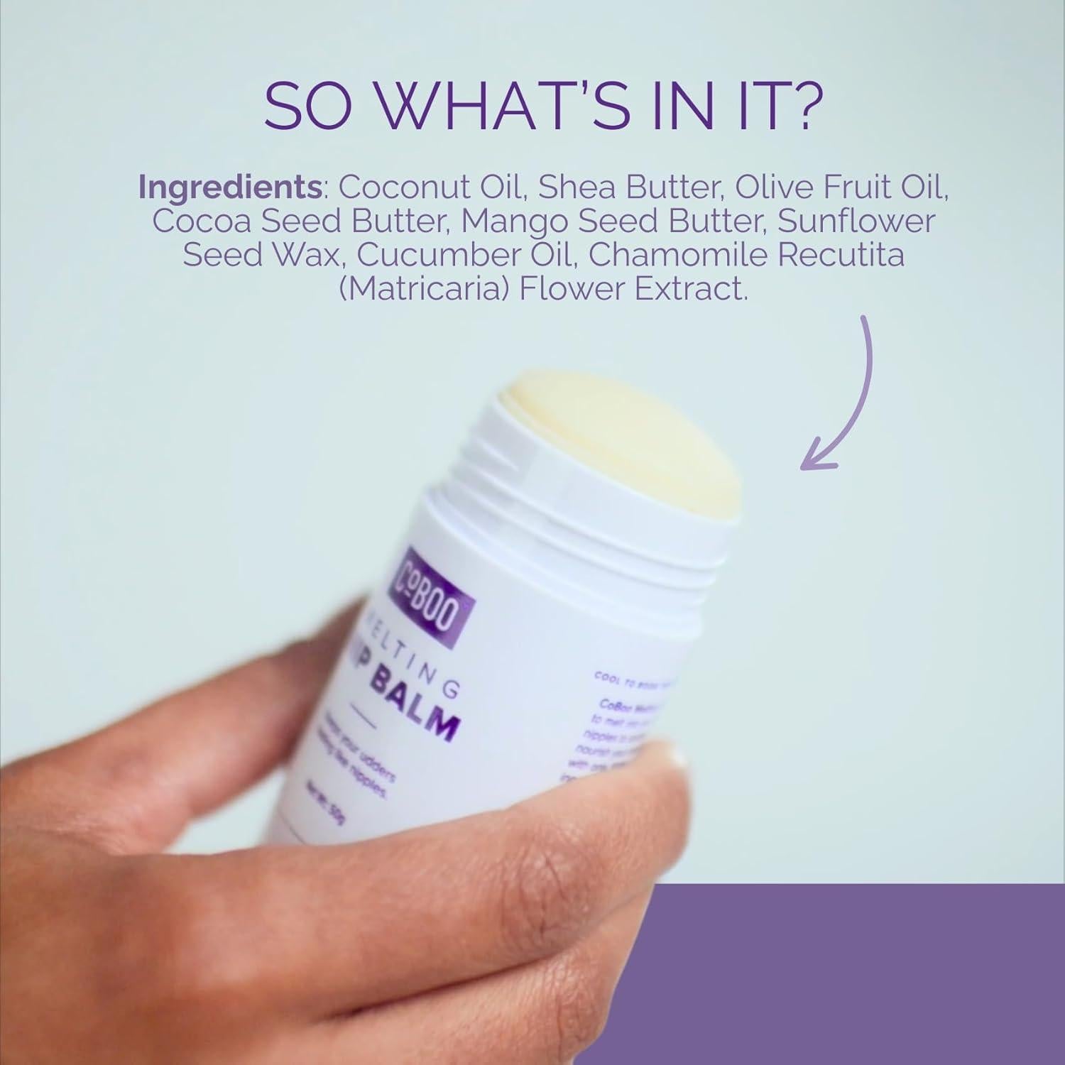 Bálsamo Derretido CoBoo NipBalm para Pezones Doloridos 132g