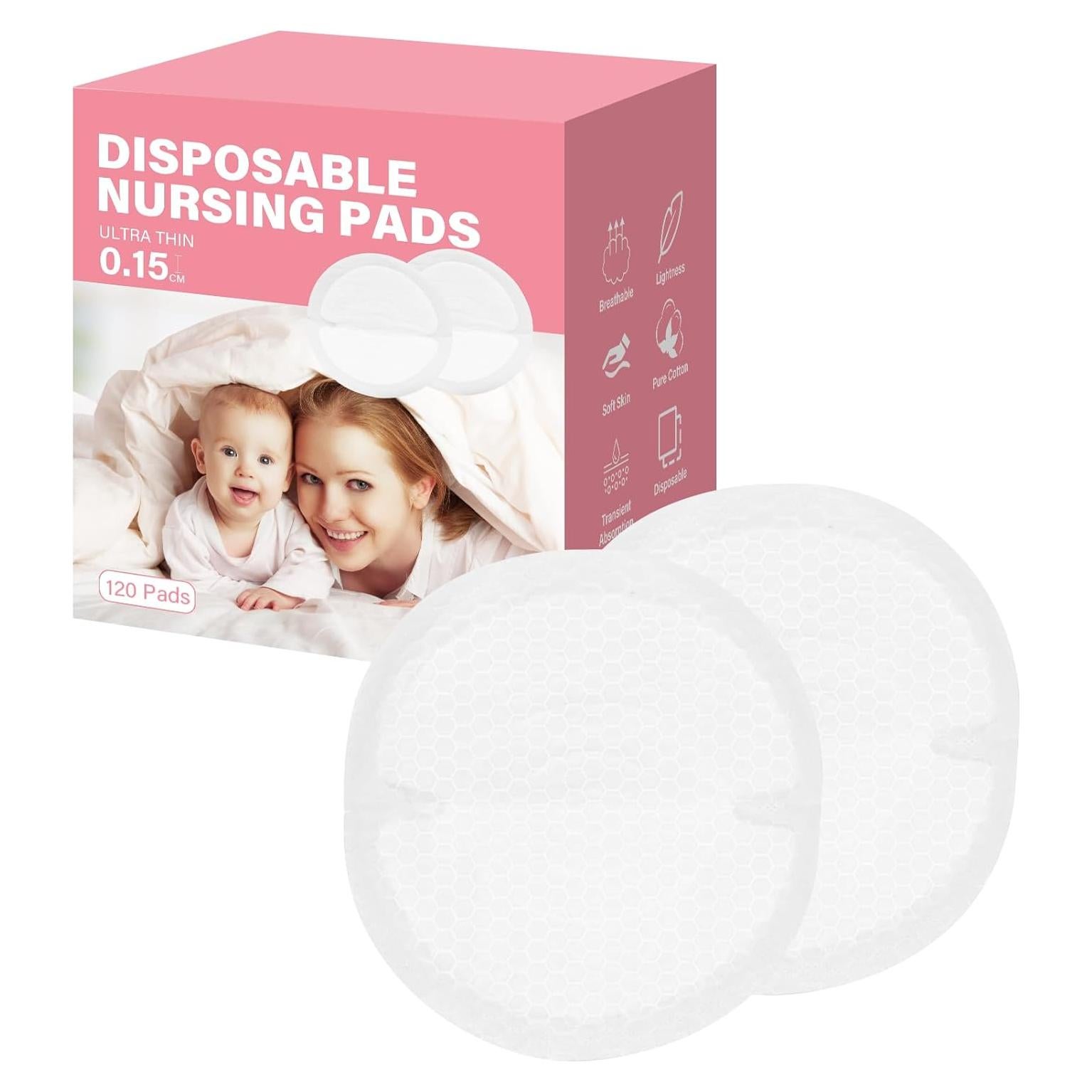 Compresas Desechables para Lactancia 120 Unidades Absorbentes