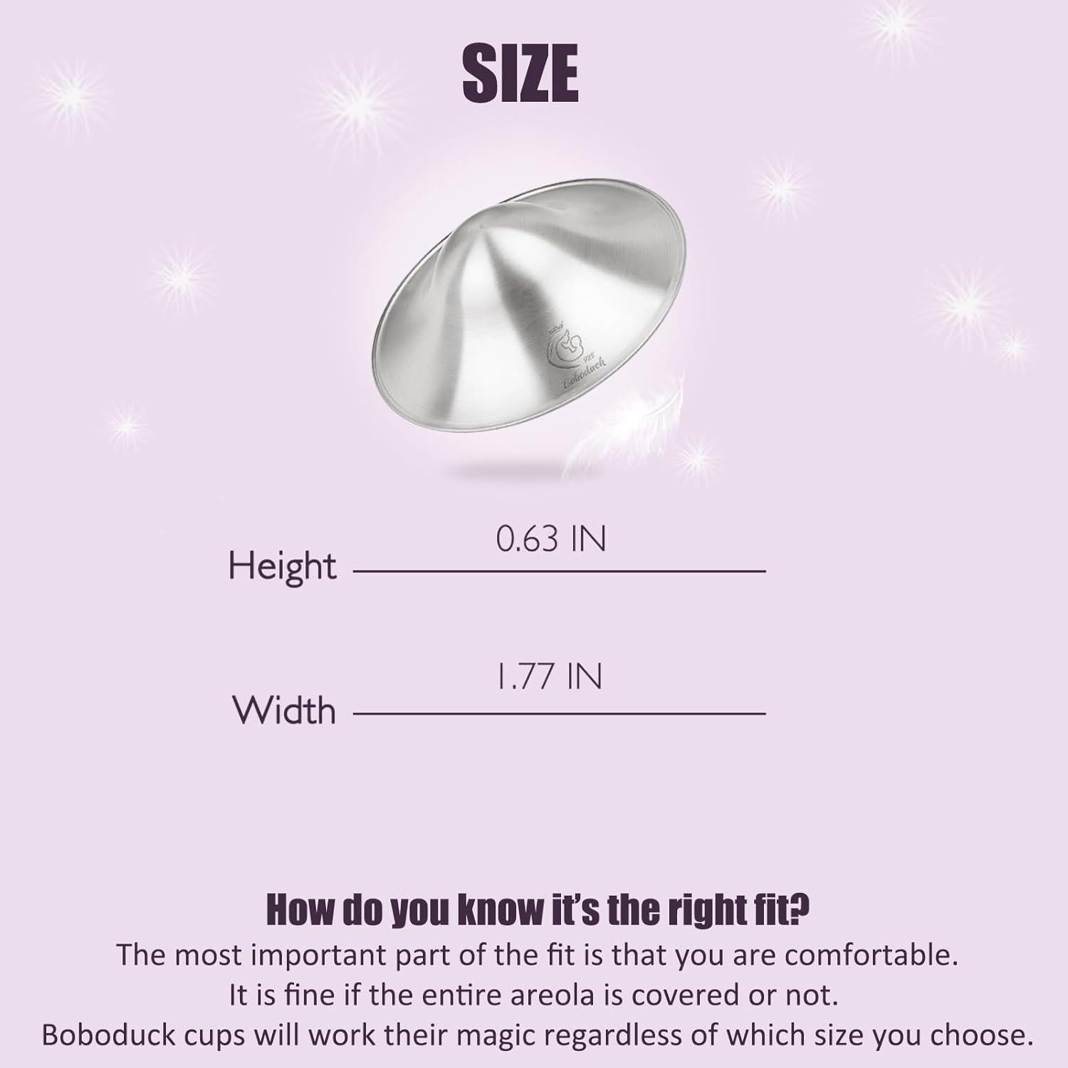 Cubiertas de Pezón Plateadas Boboduck para Lactancia - 50g