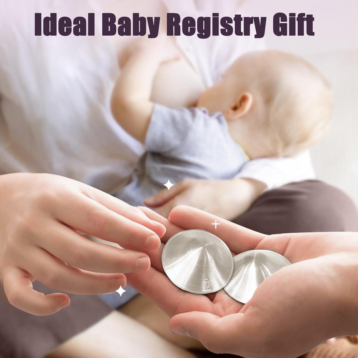 Cubiertas de Pezón Plateadas Boboduck para Lactancia - 50g