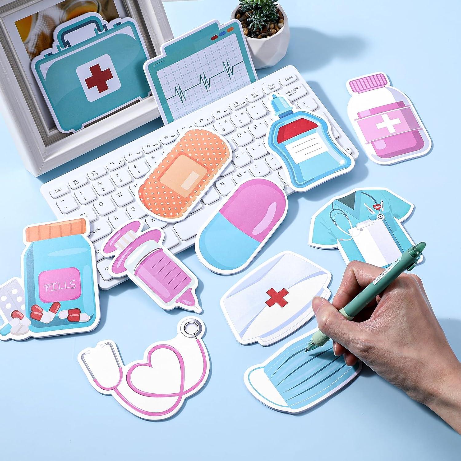 Bloc de Notas Adhesivos Temáticos para Enfermeras Qianyu - 240 Hojas