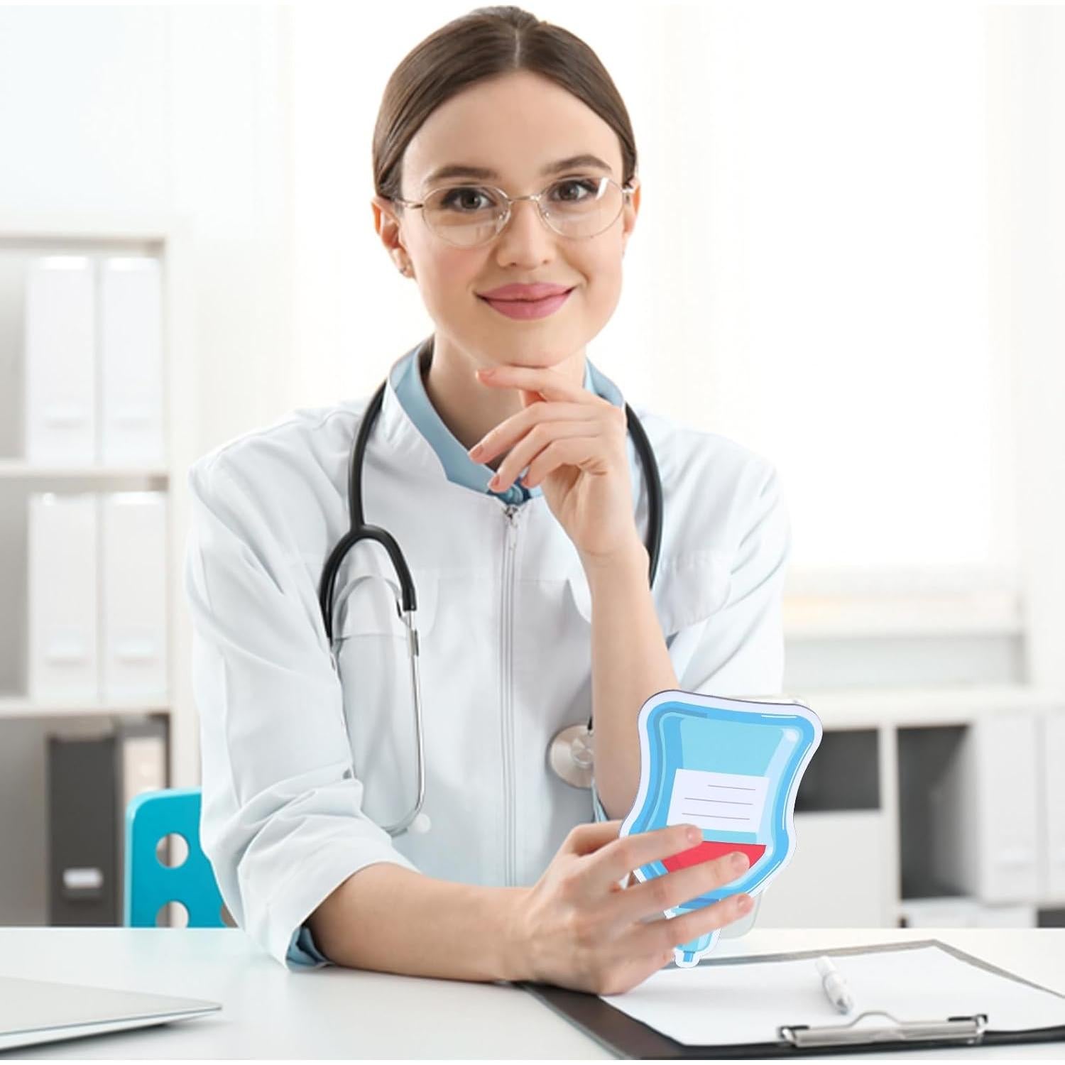 Bloc de Notas Adhesivos Temáticos para Enfermeras Qianyu - 240 Hojas