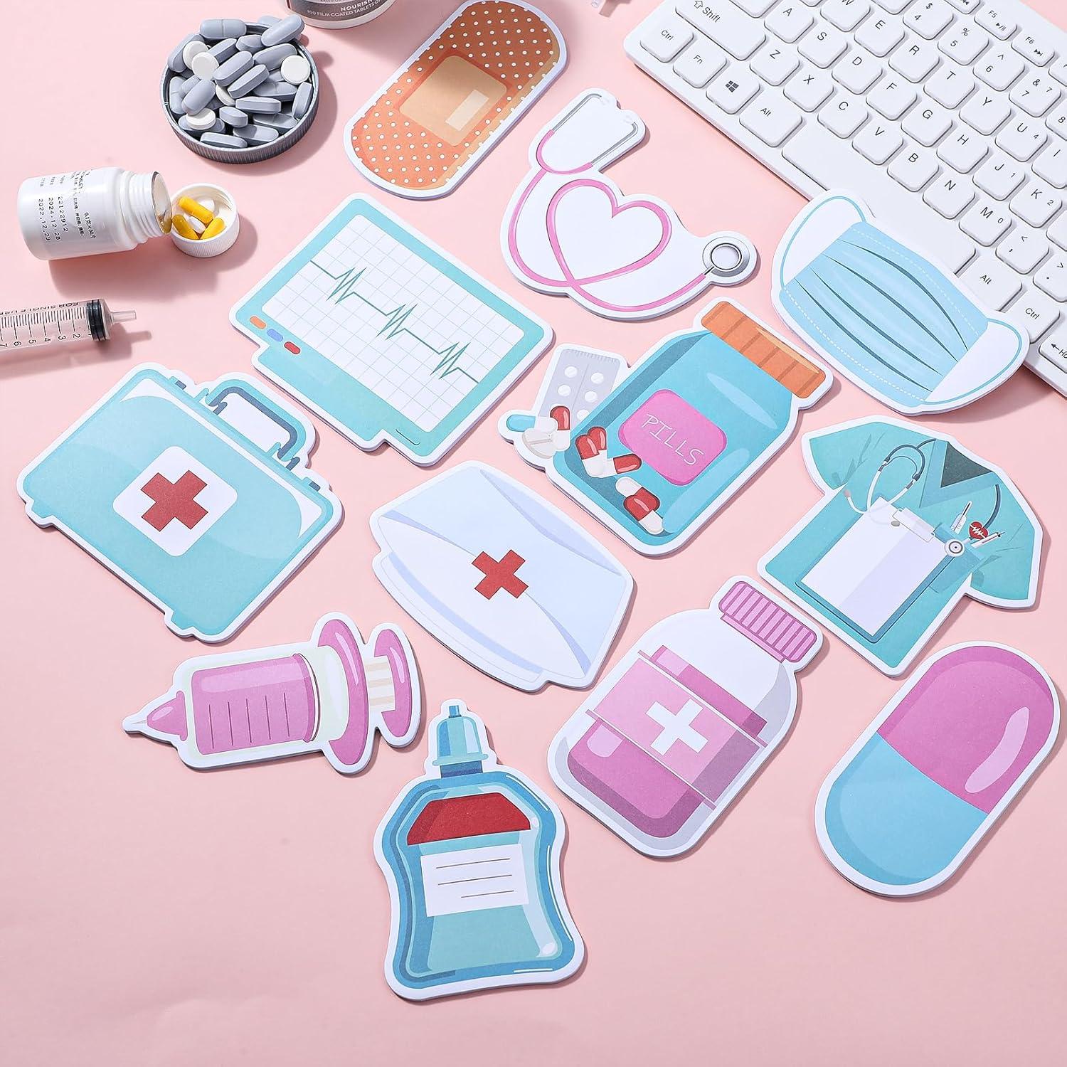 Bloc de Notas Adhesivos Temáticos para Enfermeras Qianyu - 240 Hojas