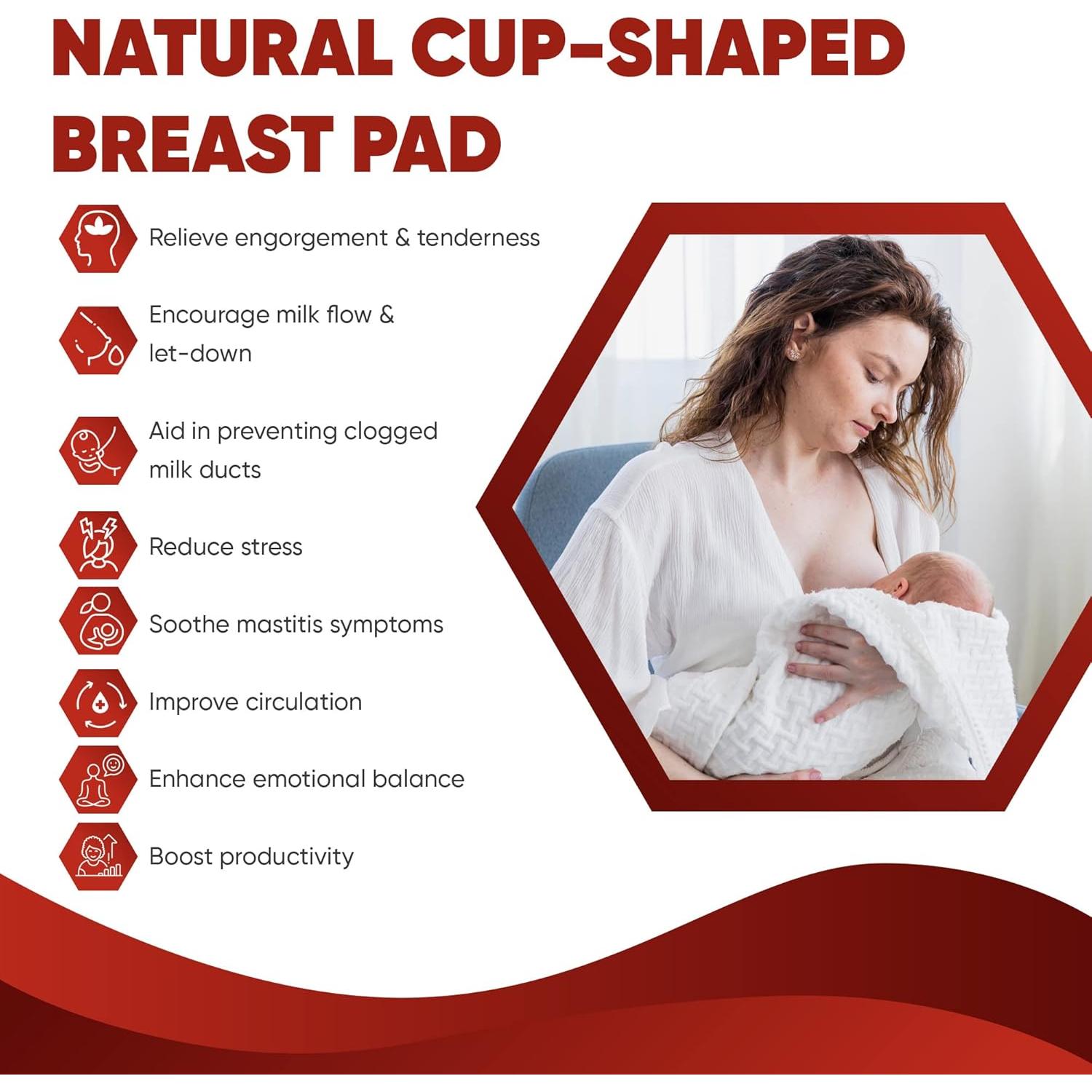 Almohadillas de Calor Reutilizables Actinium 18 cm para Lactancia