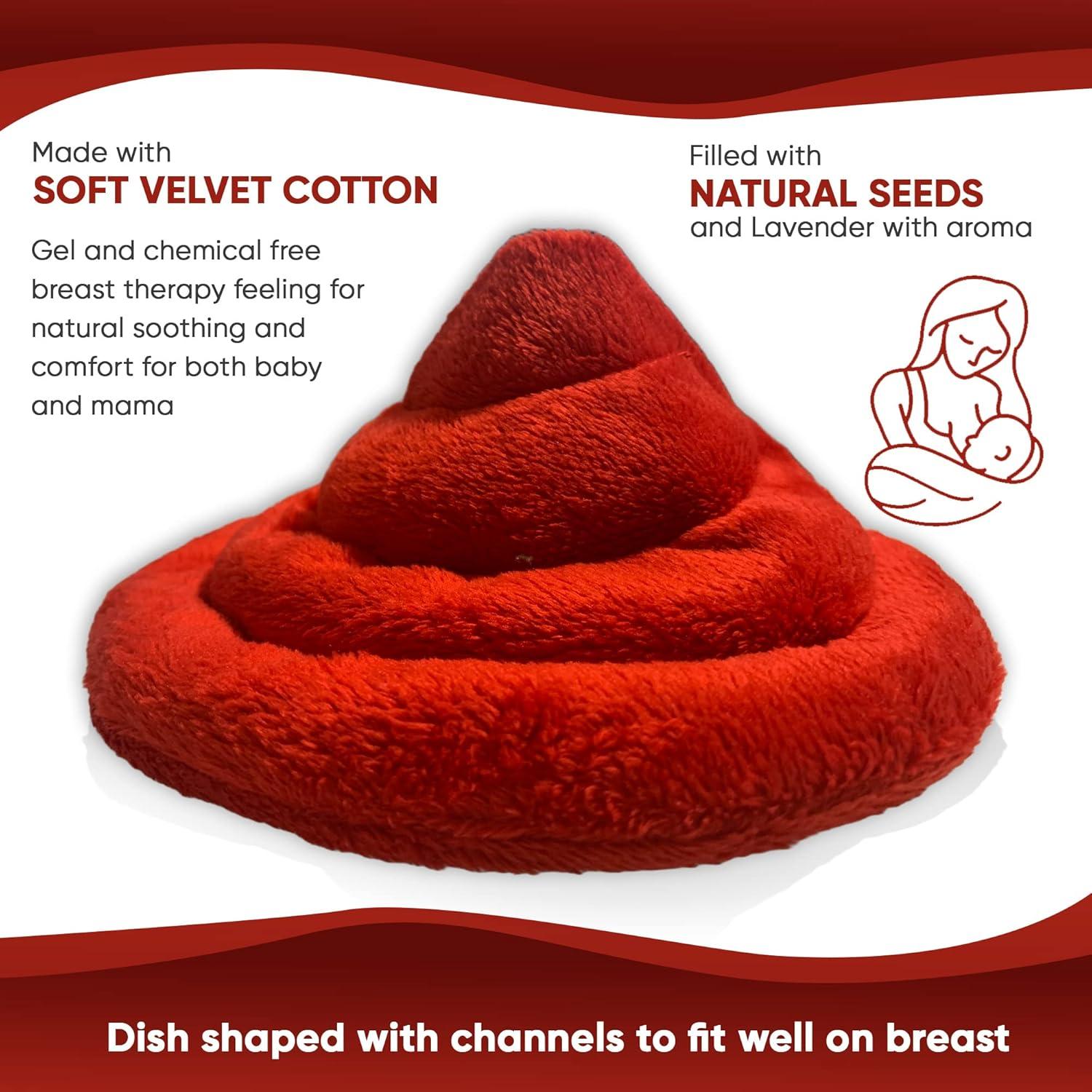 Almohadillas de Calor Reutilizables Actinium 18 cm para Lactancia