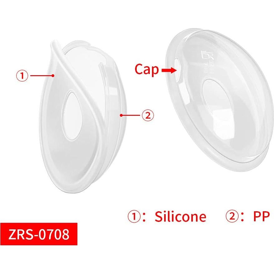Copa de Lactancia Protectora de Silicona Suave - 2 Unidades