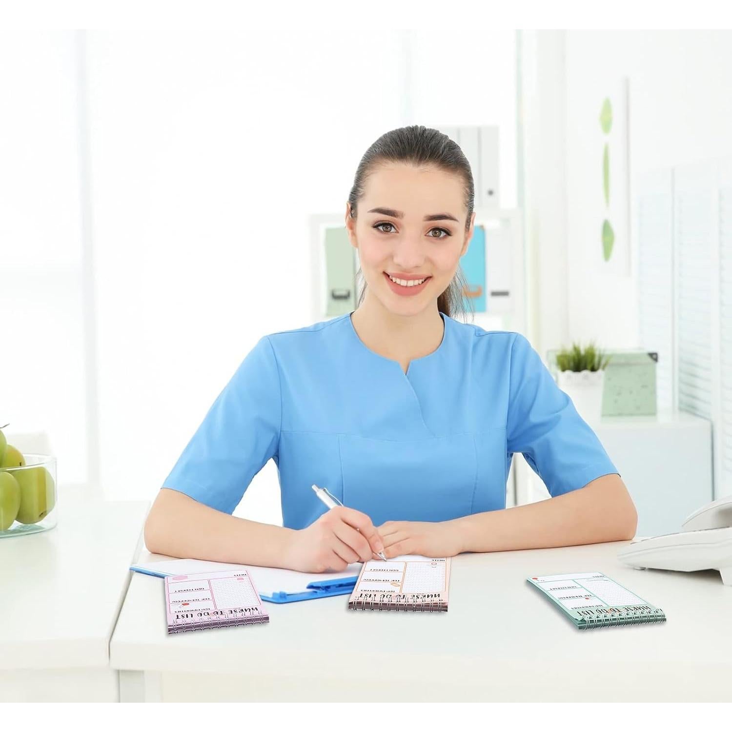 Bloc de Notas Espiral Gueevin para Enfermeras - 4 Pcs 10x15 cm