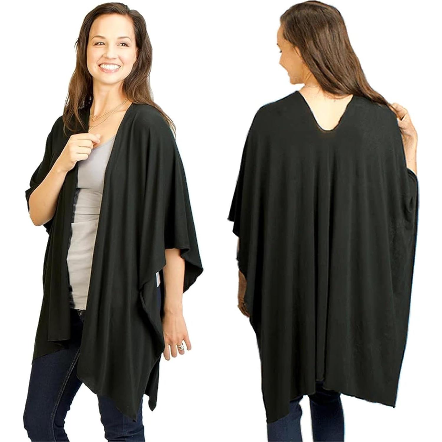 Chal de Lactancia Bamboobies - Cubierta Ultra-Suave Negra