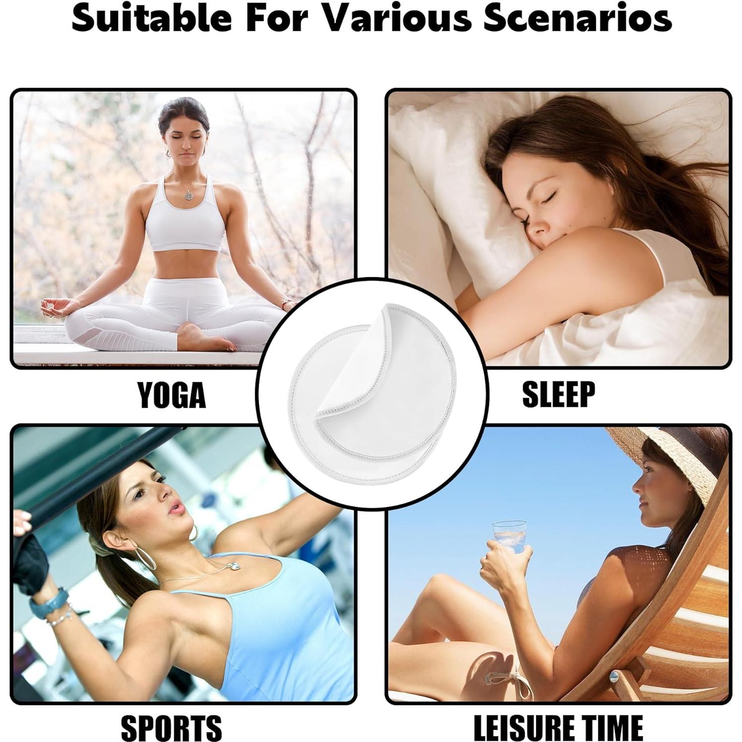 2 Almohadillas de Aceite de Ricino Orgánico Heyiminy 24 cm