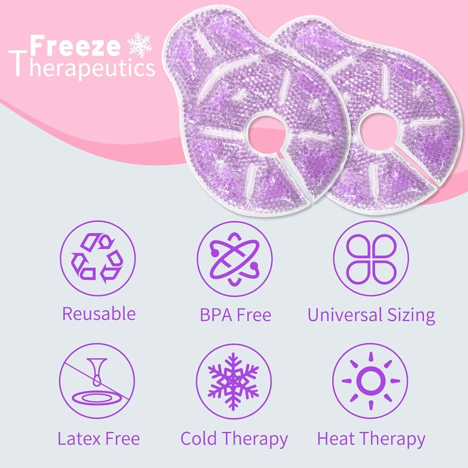 Compresas de Gel Caliente Frío Deyuoau para Lactancia 2 Pzs