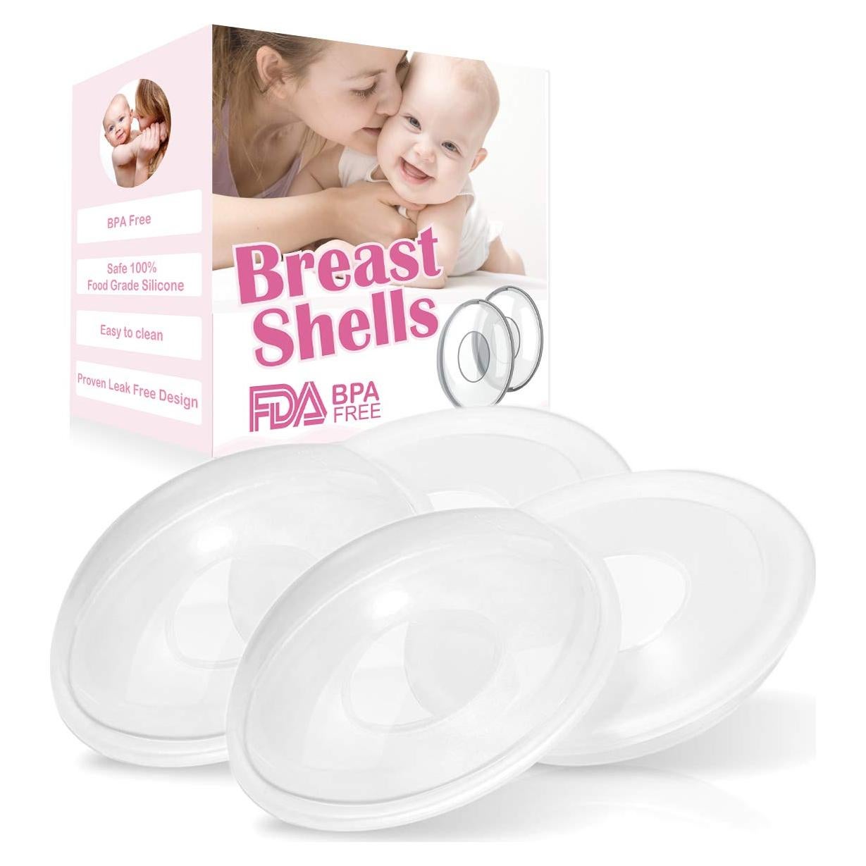 Coquillas recolectoras de leche materna YIYEE, 4 unidades, sin BPA