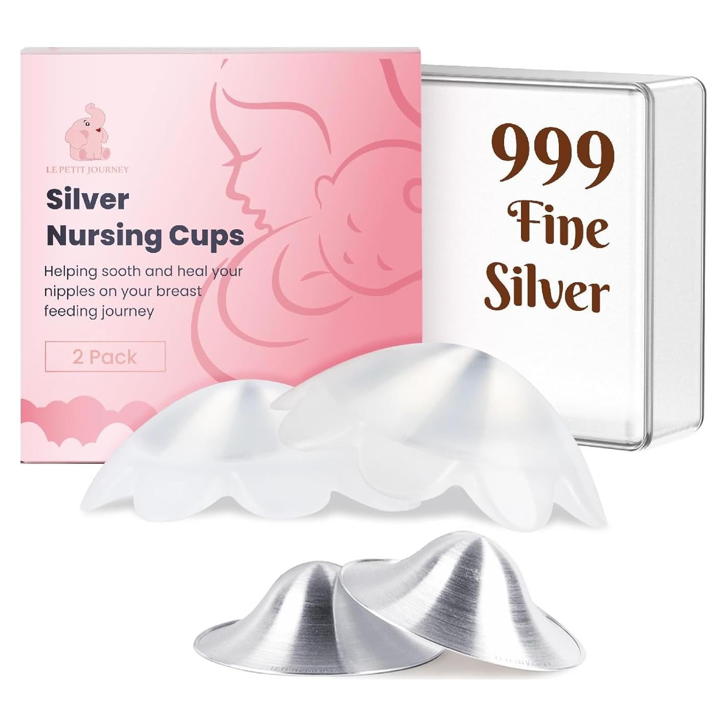 Tazas de Lactancia de Plata Pura 999 Le Petit Journey