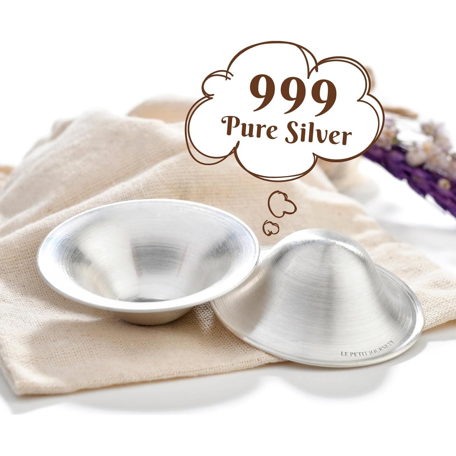 Tazas de Lactancia de Plata Pura 999 Le Petit Journey