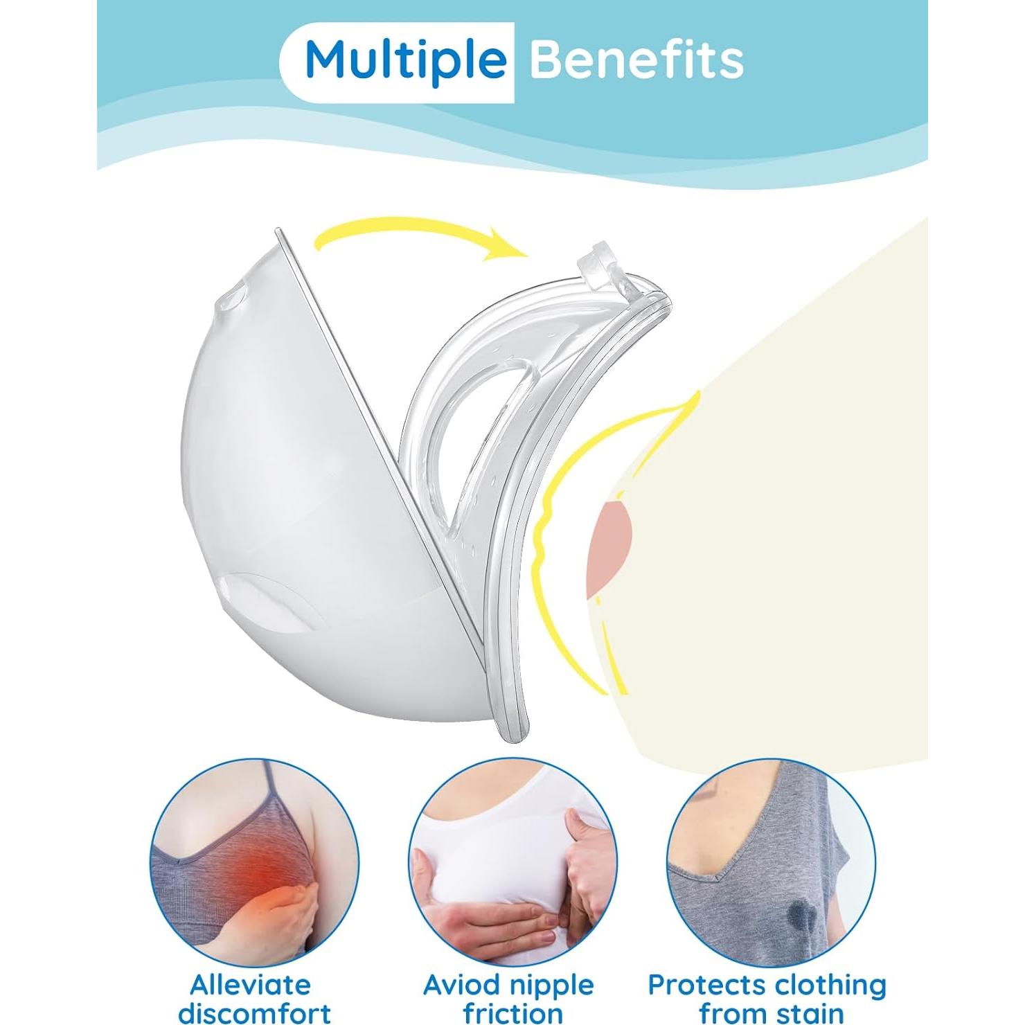 Colector de Leche Materna Lilian&Gema - 2 Piezas Silicona Blanca